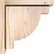 Ekena Millwork Alpine Smooth Corbel w/Backplate, Douglas Fir, 7 1/2"W x 12"D x 12"H COR08X12X12ALP01SDF - alternate 2